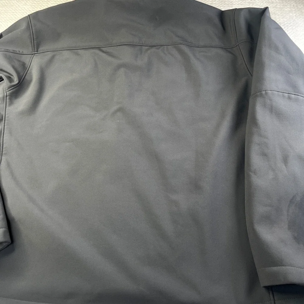 Tumi Tech Mens XL Softshell Fleece Lined Full Zip‎ Jacket Black L8JLK TT-0012